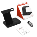 Miniatyrbilde 4 av 4: F16 Vertikal Trådløs Lader - Passer for Apple Watch Øretelefon Mobil Trådløs Lading Rask Lading 3-i-1