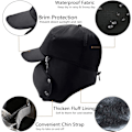 Miniatyrbilde 5 av 5: Vinter Trapper Hat Anti Wind Aviator Cap Vinter Chapka Øreflipp Trapper Bomber Caps Beanies Hatter Øreflipp Varm Cap for