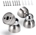 2-pack magnetiska dörrklämmor - Mini magnetisk dörrklämma - Väggmonterad metalldörrklämma