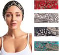 4-pack kvinnors pannband boho stil blommig elastiska pannband hårband håraccessoarer…