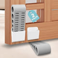 Miniatyrbild 1 av 5: Dörrstopp i gummi, grå/2-pack - används som dörrstopp för golv, dörrkilar utomhus, tunga dörrkilar, externa badrumsdörrfästen,