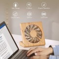 Miniatyrbilde 3 av 5: Stasjonær datamaskin vifte, stille mini USB sammenleggbar vifte, bærbar oppladbar vifte, egnet for bibliotekreiser b