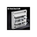 Miniatyrbillede 5 af 5: Ventilationsgitter, stribegitter udendørs udløbsgitter gitter anti-retur holder beskyttelsesgitter mod vejrlig rustfrit stål udløb 100mm