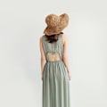 Miniatyrbilde 3 av 5: Solhatt for kvinner med bred brem, UV-beskyttelse, sommer, sammenleggbar strandhatt for fritid og reiser, beige
