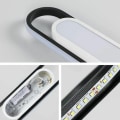 Miniatyrbilde 4 av 5: Moderne LED-taklampe, 24W 1800LM rektangulær taklampe, kaldt hvitt lys 6000K akryl taklampe for stue, soverom, kjøkken, gang