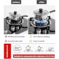 Miniatyrbilde 4 av 5: Parti med 2 (15,5 cm) Gassreduserere for Wokstativ Gassstativ Stativ Wokstativ Gasskomfyr Gasskomfyr Gasstank Varm Kaffe Moka Kaffe
