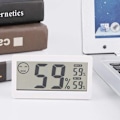 Miniatyrbild 2 av 5: Digital hygrometertermometer, hushållstermohygrometer LCD-skärm Temperatur Fuktighet Tidsinspelare Monitor 2-i-1 mätare