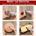Miniatyrbillede 4 af 5: Sæt med 100 slibetipper Boremaskine Slibebånd, 180 tommer til neglesliber til manicure, pedicure, neglekunst, neglebehandling
