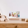 Miniatyrbild 4 av 5: 20-pack rektangulära träkortshållare för bröllopsfest bordsnummerhållare bordskortshållare fotohållare foton prislappar (7 x 2,3 x 1,7 cm)