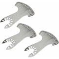 Miniatyrbild 1 av 5: 3-pack fogsvansblad diamantbelagda oscillerande multiverktygsblad