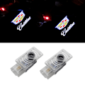 Miniatyrbilde 1 av 5: 2 Cadillac-logolykter LED 3D-spøkelseslys, kompatibel med Cadillac ATS XTS SRX CT6 XT4 CT5, velkomstmerke babylystilbehør, hvitt