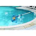 Miniatyrbillede 2 af 5: Pool Skimmer Dyb Poseblad Løvrive med 4 Fod Justerbar Teleskopisk Aluminiumstang, Fintmasket Net, Robust Ramme, Stærkt Greb Håndtag, Også Egnet Til