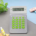 Miniatyrbillede 5 af 5: Lommeregner, 8-bit Novel Twist Skærm Grundlæggende Desktop Lommeregner, Standard Funktion Kreativ Design Kontor/Hjem/Skole Elektronisk Lommeregner (Sølv)