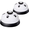 Miniatyrbillede 1 af 5: 2 pakke hundeklokker (sorte) til dørtræning, kæledyrsklokker til hunde til at ringe ud, kvalitetshøj og skarp dørklokke, kommunikationsenhed til hvalpe og