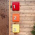 Miniatyrbild 4 av 5: Självhäftande husnummer för brevlådedörr nummer 0-9 för lägenhet sovrum kontor (4,3cm)