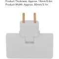 Miniatyrbilde 2 av 5: 5 stk. flat kontakt trådløs kontakt 180 graders rotasjon 1 til 3 EU-kontaktadapter 110-250V for plassering bak møbler.