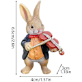 Miniatyrbillede 2 af 5: Kanin violin harpiks potte sukkulenter altan