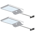Miniatyrbilde 1 av 3: To 36led med Sterk Solcellebelysning for Hage, Oppladbar med Bevegelsessensor