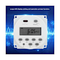 Pikkukuva 2 / 5: Mini LCD Digitaalinen 12V Virta LCD Viikoittainen Ohjelmoija Relekytkin Digitaalinen Ajastin Virta-ajastimen Ohjaus Valkoisella Vedenpitävällä Suojuksella