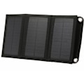 Miniatyrbilde 4 av 5: Bærbar solcellelader med sammenleggbar USB-port, 5 solcellepaneler, reise, fotturer, campingplass, kompakt solcellelader for telefon