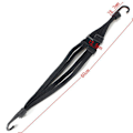 Miniatyrbilde 5 av 5: Svart elastisk bagasjebærer, 60 cm elastisk bagasjestropp  60 cm elastisk bagasjestropp med kroker for camping/sykling/motorsykkel/hjelmfeste/bagasje/