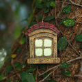 Miniatyrbillede 2 af 4: Stor skovfe dør til fehave, lysende 12,8x14,8cm