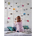 Pikkukuva 1 / 4: Valosarja 10m 100 LED-valoa 50 klipsillä valokuville, USB-valosarja makuuhuoneen seinän koristeluun ja syntymäpäiväjuhliin, lämmin valkoinen