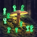 Miniatyrbillede 1 af 5: 10 stk Halloween Alien Spøgelse Mikrolandskab Ornament Have Sæt