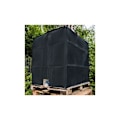 Pikkukuva 5 / 5: Suojapeite 1000 litran IBC-säiliöön, vesisäiliön suojus, UV-suojattu pölysuoja IBC-säiliön peite, suojapeite (120 x 100 x 116 cm musta)