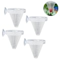 Miniatyrbillede 1 af 4: Hvid-4stk Akvarium Levende Rød Orm Kegle Feeder Plast Frossen Brine Rejer Fisk Fo