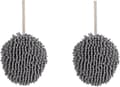 2-pack hängande mikrofiberhanddukar med snabb torkning (grå) för badrum eller kök