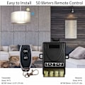 Miniatyrbillede 3 af 5: Dieserc Høj Effekt Trin Kyst Trådløs 433MHz, RF AC 220V/240V/110V 30A 30A fjernbetjening, vandpumpe, husholdningsapparater, husholdningsapparater, h