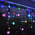 Miniatyrbillede 3 af 5: Snefnug lys, 4m 96 LED lyskæde, vinduesdekoration, jul, bryllup, fødselsdag