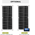 Miniatyrbillede 5 af 5: 12 W 12 V solpanel kit med opladningscontroller, USB-port, Outwall monokrystallinsk modul med SAE-tilslutningskabler, autocamper kits, båd, marine