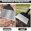 Pikkukuva 4 / 5: Teräksinen puutarhalapio - 21 cm - Monikäyttöinen - Soveltuu maatalouteen ja puutarhoihin, rikkaruohoihin, lumeen, sulatukseen, ulkotiloihin, taloon, maatilalle
