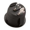Miniatyrbilde 4 av 5: Svart - Sett med 5 runde vippebrytere - 2 SPST-terminaler, 6 A, 250 VAC, UL, VDE