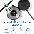Miniatyrbillede 4 af 5: Oplader Kompatibel med Fenix, 1 Meter USB-A Cirkulær Ladestation til Fenix 7/7S/7X/6/6S/6X, 5/5S/5X, Vivoactive 3/4/4S, Instinct 2/2S/2X, Venu 2