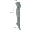 Miniatyrbilde 4 av 4: Støvletter, knestrømper, vintervarme basisstrømper, elastiske varme knebeskyttere, knebeskytterermer, egnet for kvinner og jenter for å lindre leddsmerter (lys g
