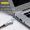 Miniatyrbilde 3 av 5: USB C til magnetisk adapter, Type C til 2 PD 100W magnetisk T-hode, F
