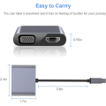 Pikkukuva 4 / 4: 4 in 1 USB 3.0 -keskitin tyypin C telakointiasema