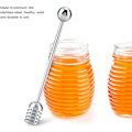 Miniatyrbillede 4 af 5: Rustfrit honning- og sirupsske i rustfrit stål med langt håndtag til honning og sirup