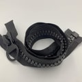 Miniatyrbillede 2 af 5: 70cm #5 Metal Lynlåse Dobbelt Slider Separable Sort To-vejs Lynlås