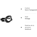 Pikkukuva 4 / 5: Lunettes Moto Aviateur Harley Chopper Vintage Style Mod (Verre Jaune). AF195 Noir