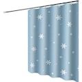 Miniatyrbillede 5 af 5: 180 x 200 cm bruseforhæng med 12 hurtigtørrende kroge (snefnug), maskinvaskbar polyester i maskinen, badeværelsesforhæng