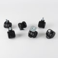 Miniatyrbilde 5 av 5: Sofa Kontorstol Svingbar Bremse Hjul Ringe Stang Sett med 4