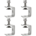 Miniatyrbilde 1 av 5: Robuste rustfrie ståltvinger, 4 stk. C-tvinger, 0-25 mm robuste C-tvinger, trearbeidsfester, tigertvinge med stor kjeve for trearbeid, sveising,