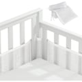 Pikkukuva 1 / 5: Vauvan sängyn reunapehmuste, pehmuste, 3D-verkkovuori, ei vaaraa sängyn ilmanvaihdolle, sopii kaikkiin sänkytyyppeihin (wh