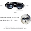 Miniatyrbillede 2 af 5: Hunde Goggles, Solbriller til kæledyr, Sammenfoldelige Hunde Goggles UV Beskyttelse Solbriller (Sort)
