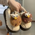 Miniatyrbilde 4 av 4: Cookie Shoes tilbyr optisk varme kvinners fluffy bomullsslippers, hjemmekamp, ensfarget ID-bilde, enkle vanntette sko 24,5 cm