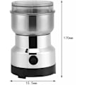 Miniatyrbilde 2 av 5: Elektrisk kaffekvern, nøtte- og kornkvern, matkvern i rustfritt stål, kaffekvern og elektrisk blenderkvern for kaffebønner, linfrø og
